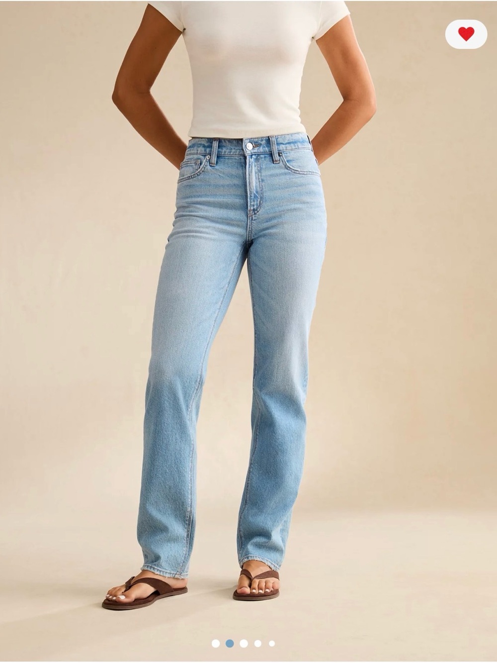 AE super high-waisted straight jeans